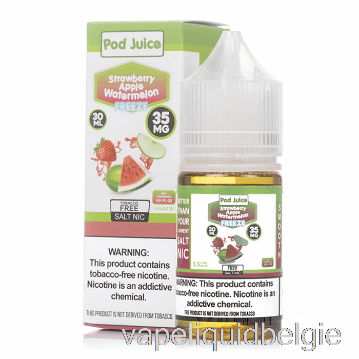 Vape Vloeistof Bevriezen Aardbei Appel Watermeloen - Peulensap - 30 Ml 55 Mg